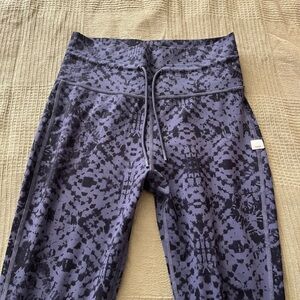 Vuori Black Patterned Leggings